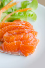 Salmon sashimi