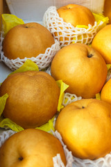 Chinese pear in market