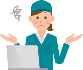 作業員　パソコン　わからない