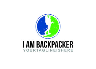 I am Backpacker - Logo Template