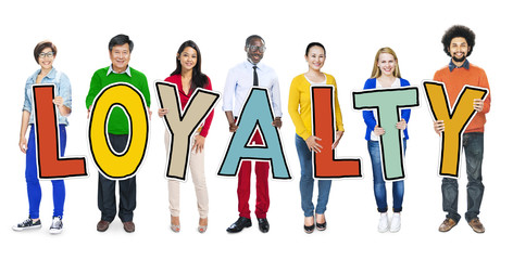 Group of People Standing Holding Loyalty Concept