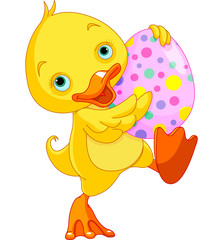 Easter Duckling Carry Egg