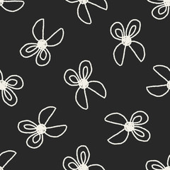 scissors doodle drawing seamless pattern background