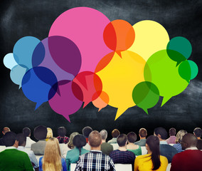 Casual People Message Talking Communication Concept