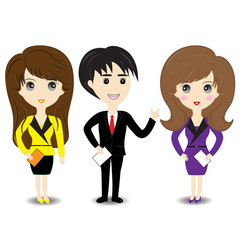 Business man and woman