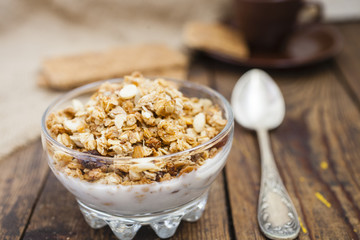muesli and yogurt