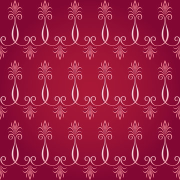 Luxury Damask Seamless Walpaper Pattern.