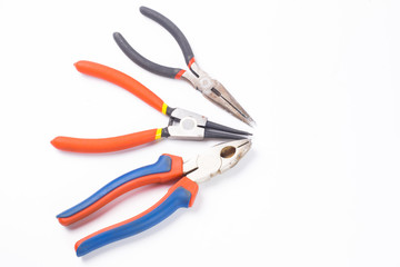 pliers on a white background