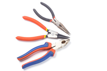 pliers on a white background