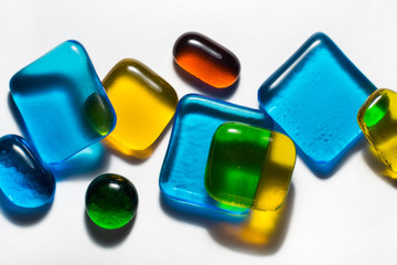 colored glass items