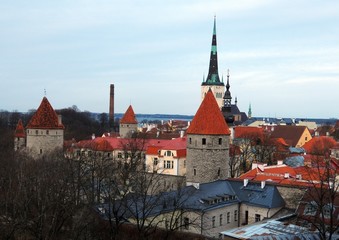 Obraz premium Landscape of the Old Tallinn