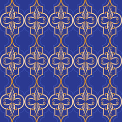 Luxury Traditional Arabic  ornamental  wallpaper pattern .