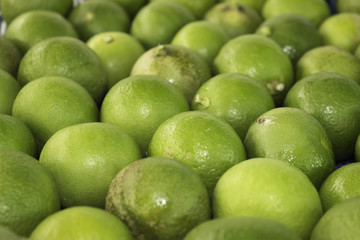 Lemon juice in a plastic tray