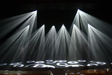 rays of light on a dark background. abstract light