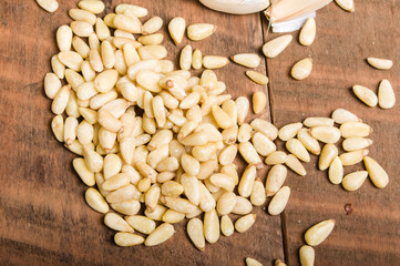 Ingredients for kale pesto