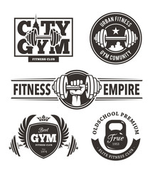 Fitness Emblems Set