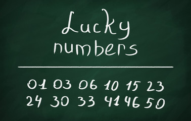Fototapeta premium Lucky numbers