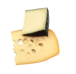 Cheese isolated on white background