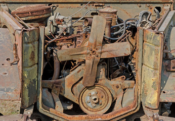 Old rusty engine