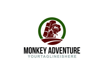 Monkey Adventure - Logo Template