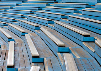 Fototapeta premium Empty Seats of old stadium.