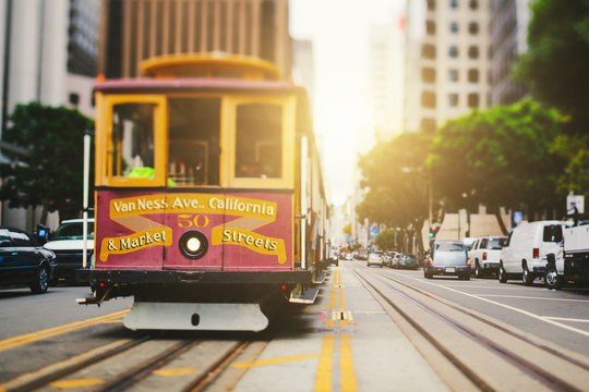 San Francisco Cable Car in California Street