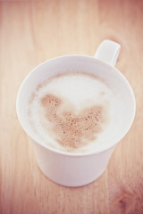 coffee cup vintage warm color tone