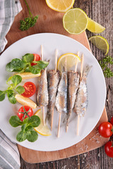 grilled sardine