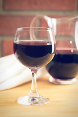 glass of red wine