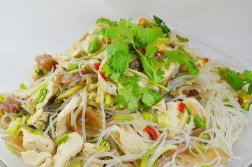 glass noodle pork spicy salad