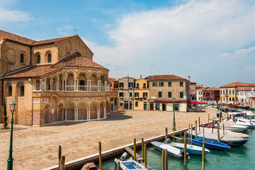 Venise Murano Place Campo San Donato Eglise Chiesa dei Santi Maria Sainte Marie