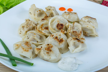 Roasted pierogi