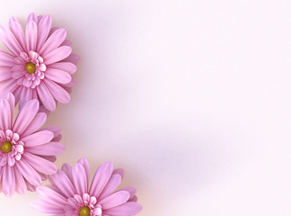 Flowers with copy space