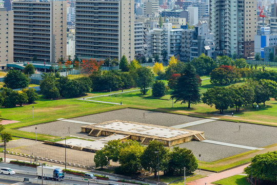 Ruins of Naniwa Nagara-Toyosaki Palace in Osaka