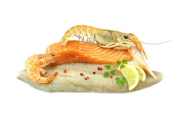 crustacés et poissons