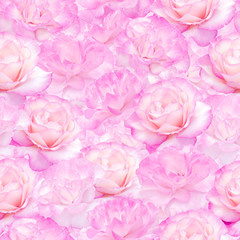 Pink roses seamless pattern