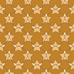 Abstract geometric seamless pattern with stars