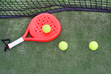 paddle balls and racket
