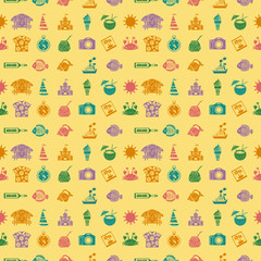 Seamless travel background.