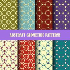 Collection of abstract geometric patterns