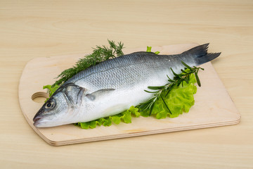 Raw seabass