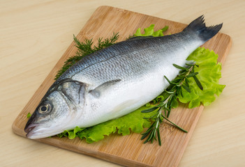 Raw seabass