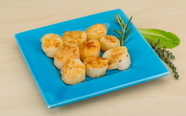 Grilled scallops