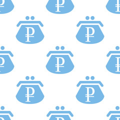 Rouble purse seamless pattern