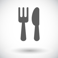 Cutlery single icon.