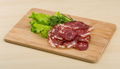 Sliced salami