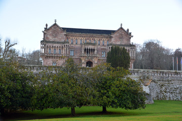 Fototapeta premium Palacio de Sobrellano en Comillas , Cantabria