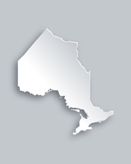 Fototapeta premium Karte von Ontario