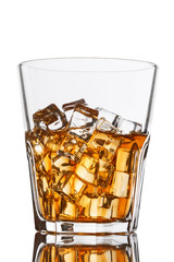 Glass with whiskey
