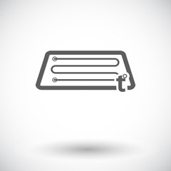 Heating automotive glass